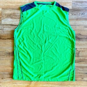 Reebok Green Sleeveless Athletic Top